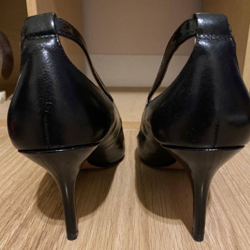 Elegant NINE WEST Black Pumps 7.5, 3” heels - Picture 4 of 6